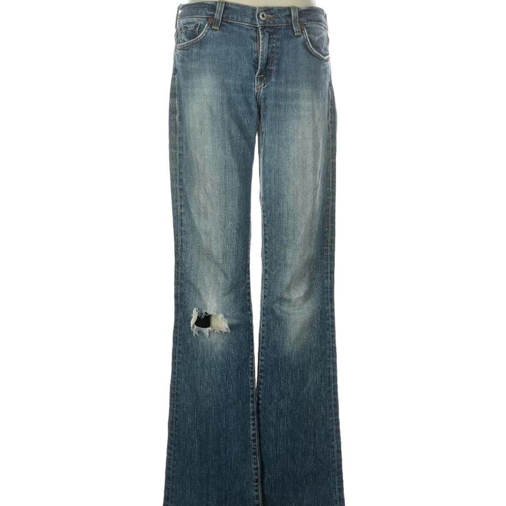 Lucky Brand Blue Distressed Flare Jeans
